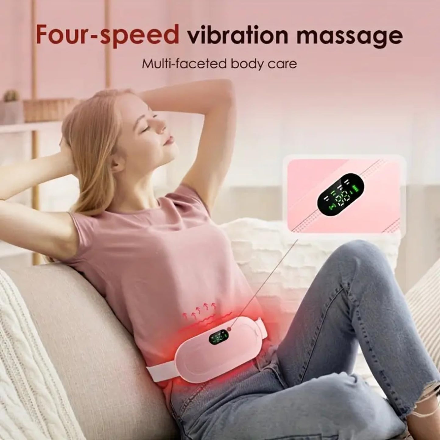 Period Pain Relief Heating & cramp Massage Belt